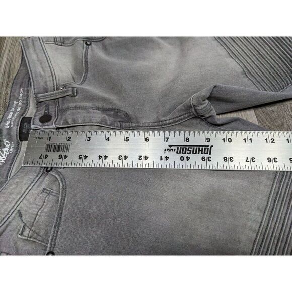 (3/$35) Mossimo Size 2 R Pockets Power Stretch Mid Rise Skinny Denim Grey Jeans - Picture 9 of 10